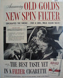 Old Gold Cigarette Spin Filter 1958