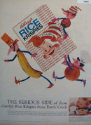 Kelloggs Rice Krispies Snap Crackle Pop 1958 Ad