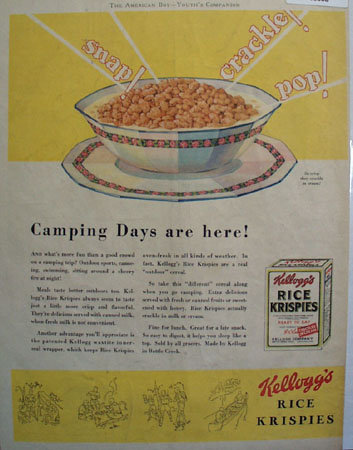 Kelloggs Rice Ksrispies So Crisp 1931 Ad
