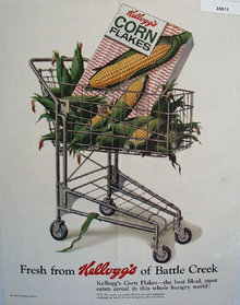 Kelloggs Corn Flakes Fresh Corn 1958 Ad