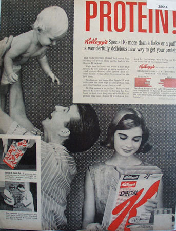 Kelloggs Special K Cereal 1959 Ad