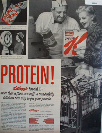 Kelloggs Special K Cereal Protein 1959 Ad