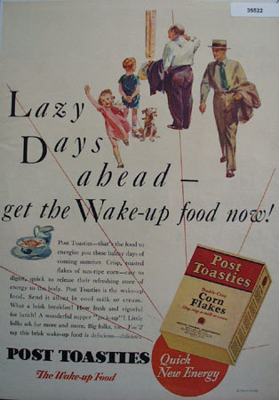 Poast Toasties Corn Flakes 1930 Ad