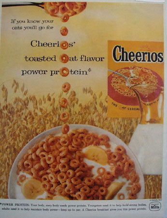 Cheerios Toasted Oats 1957 Ad