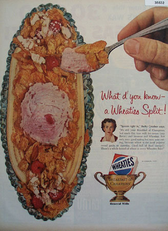 General Mills Wheaties Cereal 1956 Ad