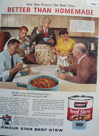 Armour Star Beef Stew 1956 Ad