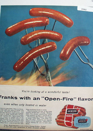 Armour Star Franks 1956 Ad