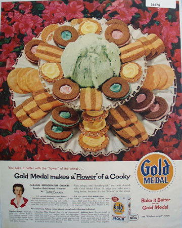 Gold Medal Flour Refrigerator Cookies 1959 Ad