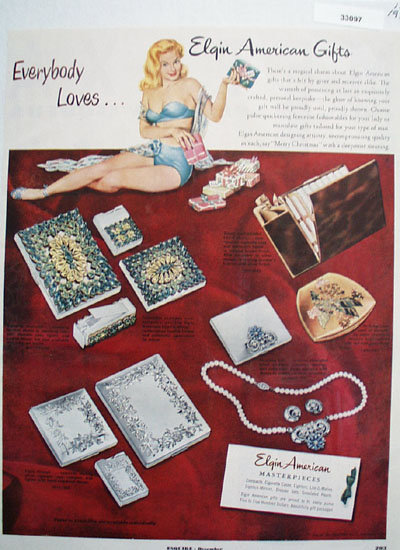 Elgin American Christmas Ad 1951