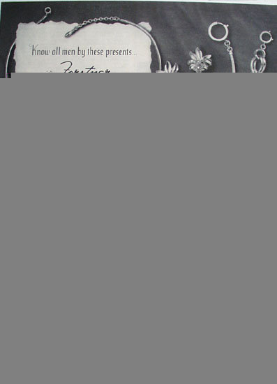 Forstner Know All Men By These Presents Ad 1953