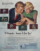 Keepsake Diamond Because I Love You Ad 1949