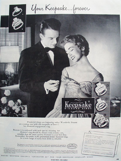 Keepsake Wonderful Things Are Happening Ad 1953