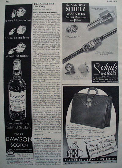 Schultz Watches For All Occasions Ad 1948