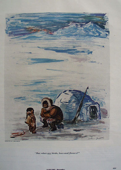 John Groth Alaska Cartoon 1953