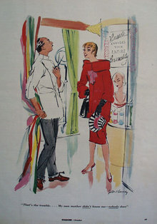 That Is The Trouble Cartoon 1953