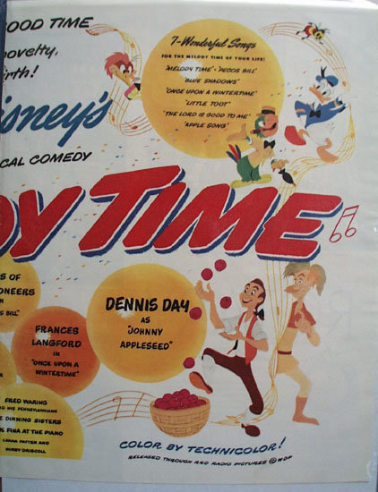 Disneys Melody Time Movie Ad 1948
