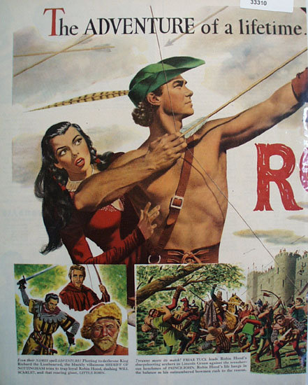 Disney Robin Hood Movie Ad 1952