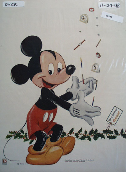 Ingersoll Watch Mickey Mouse Ad 1948