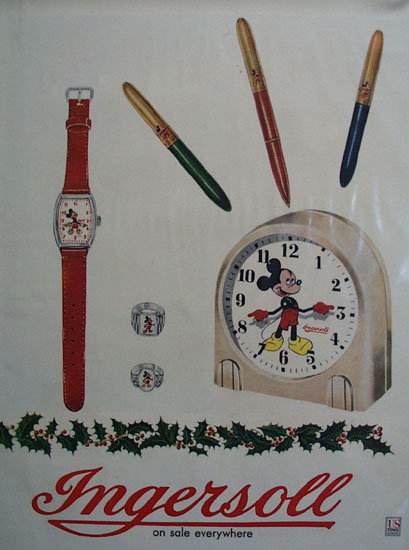 Ingersoll Watch Mickey Mouse Ad 1948