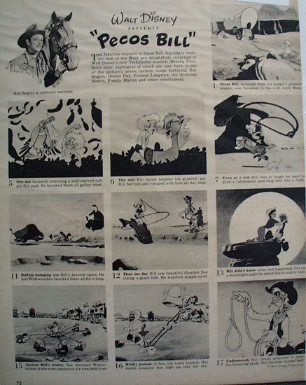Disneys Pecos Bill Movie Ad 1948