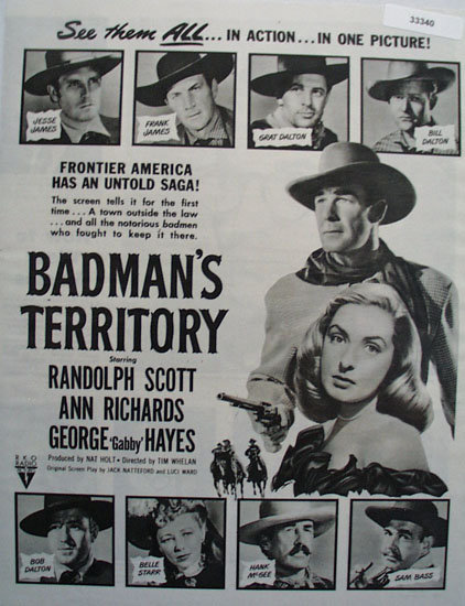 Badmans Territory Movie Ad 1946