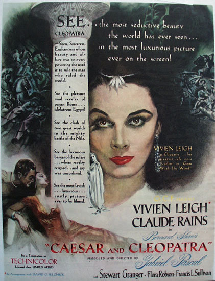 Caesar and Cleopatra Move Ad 1946