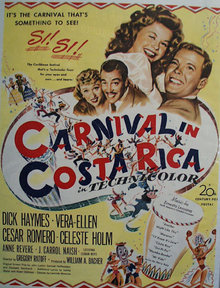 Carnival In Costarica Movie Ad 1947