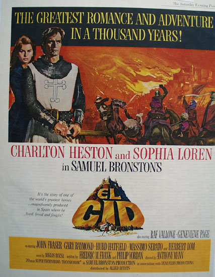 El Gid Movie Ad 1961