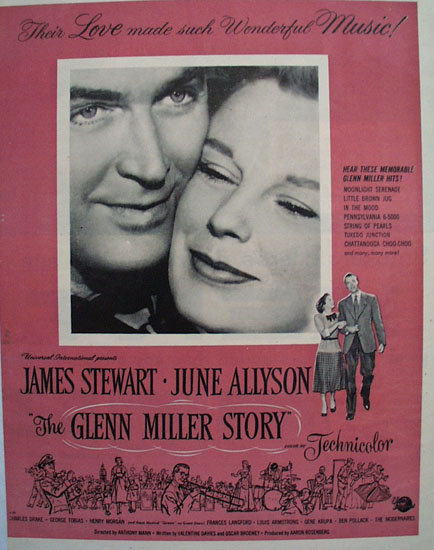 The Glenn Miller Story Movie Ad 1954