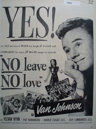 No Leave No Love Movie Ad 1946