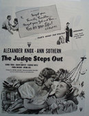 The Judge Steps Out Movie Ad 1949