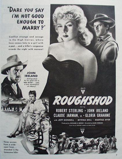 Roughshod Movie Ad 1949