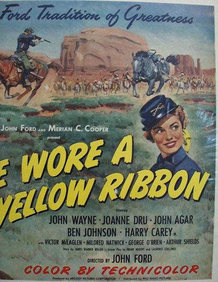 She Wore A Yellow Ribbon Movie Ad 1949