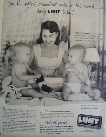 Lint Laundry Starch 1955 Ad