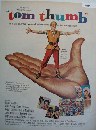 Movie Tom Thumb 1958 Ad