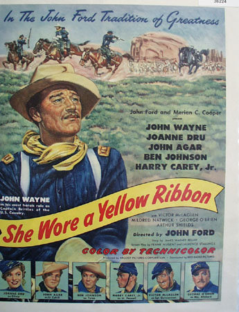 Movie She Wore A Yellow Ribbon 1949 Ad