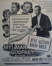 Movie My Man Godfrey 1957 ad