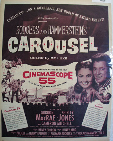 Movie Rogers And Hammersteins Carousel 1956 Ad