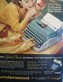 Underwood Portables Typewriter 1957 Ad