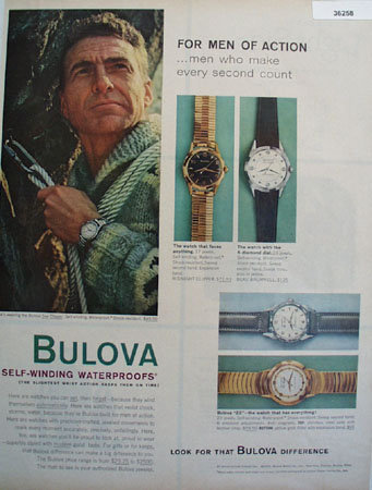 Bulova Sea Clipper Watch 1959 Ad