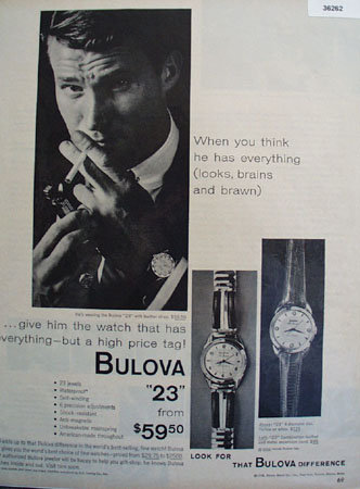 Bulova 23 Watch 1958 Ad