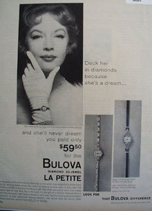 Bulova La Petite Watch 1958 Ad
