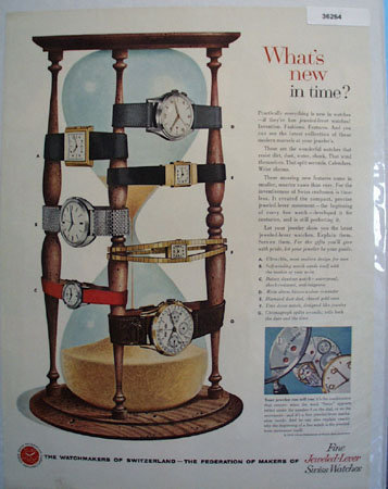 Watchmakers of Switzerland 1958 Ad