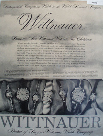Wittnauer Watches For Christmas 1957 Ad