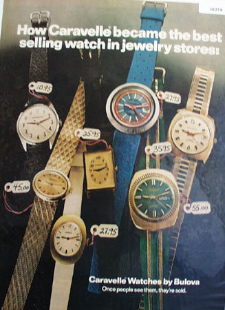 Bulova Caravelle Watch 1972 Ad