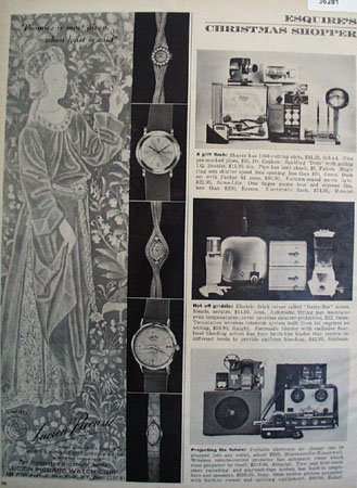 Lucien Piccard Watch 1961 Ad