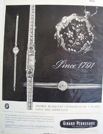 Girard Perregaux Watch 1961 Ad