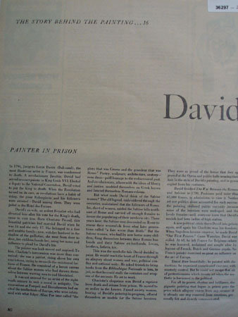 Jacques Louis David Artist 1957 Article