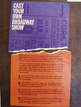Cast Your Own Broadway Shoe 1961 Article
