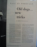 Fall TV Forecast 1958 Article